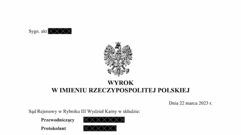 Jazda pod wpływem alkoholu. Wynik badania: 0,36 mg/dm3
